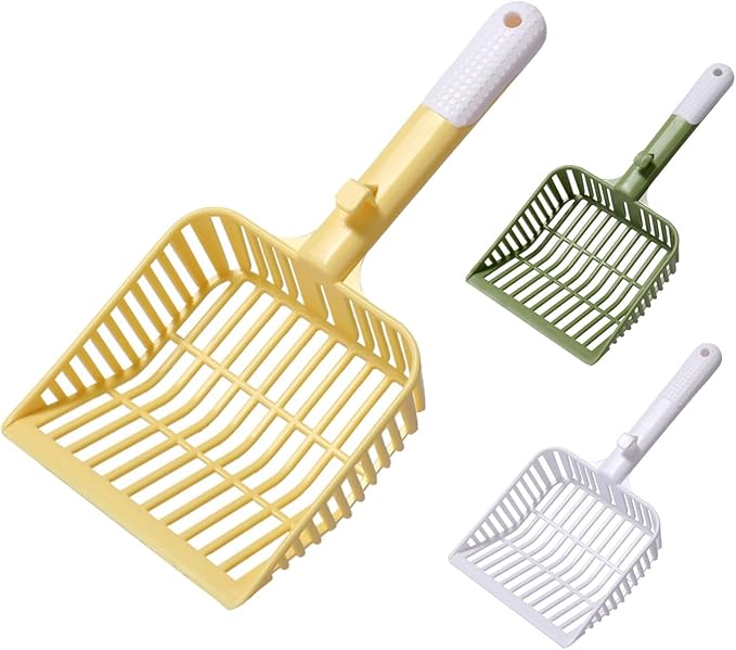 Cat Scooper for Litter Box, Cat Litter Scoop, Kitty Litter Scoop, Cat Poop Collector, All in One Litter Scoop Pet Litter Sifter (Green)