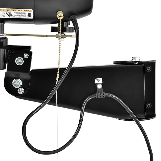 Global Industrial Deluxe Wall Mount Fan, 30" Diameter, Fixed and Oscillating Head, 3 Speed, 10,000 CFM at 1100 RPM, 1/2 HP, Tilting Head, For Indoor Use Only