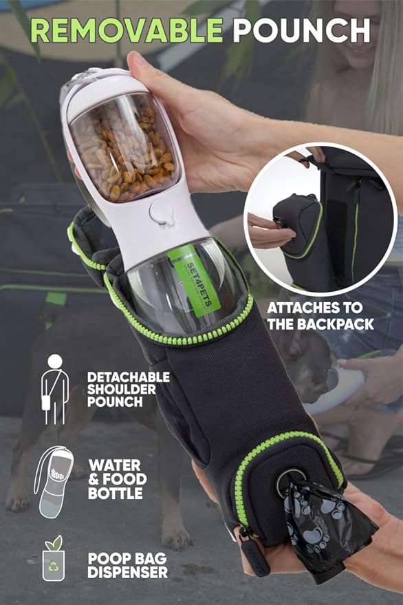 Cat Backpack Carrier & Dog Car Seat for Small Pets Up to 25 lbs - Expandable Cat Carrier Backpack with Safety Leash and Breathable Mesh - Waterproof for Travel - 3 in 1