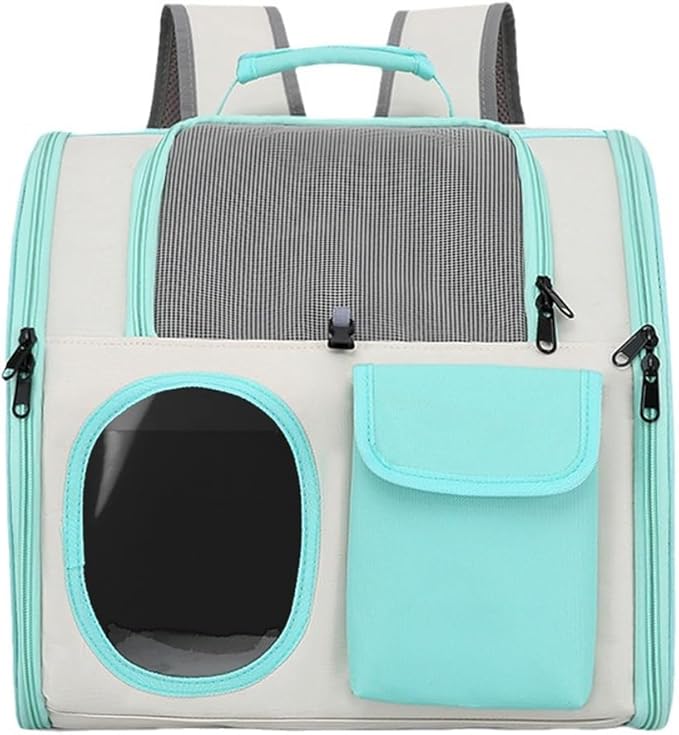 【See-Through Bubble Window】 Pet Carrier Backpack for Cats & Small Dogs | Bubble Backpack with Breathable Mesh | for Travel, Hiking, Camping & Outdoor | Hands-Free Pet Carrier for Animals Up to 15lbs