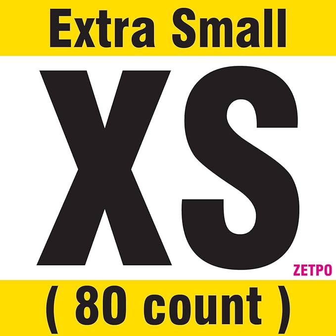 zetpo 80 pcs Cat Claw Covers | Cat Nail Caps | with Adhesives and Applicators (XS, White, Black, Blue Glitter, Sky Blue)