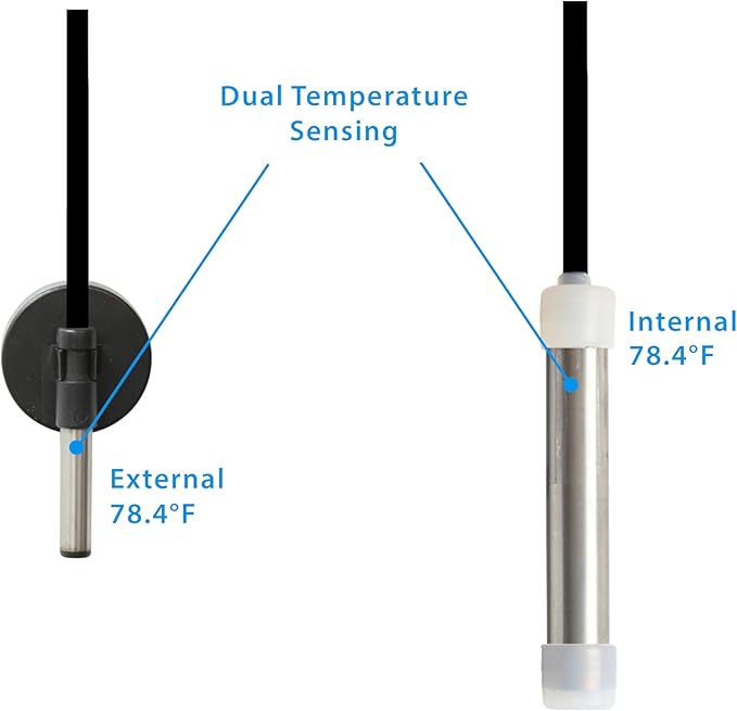 Innovative Marine Helio PTC Smart Heater - Titanium Reef Aquarium Heating System with Smart Solid State Ceramic Chip Technology (50 Watt)