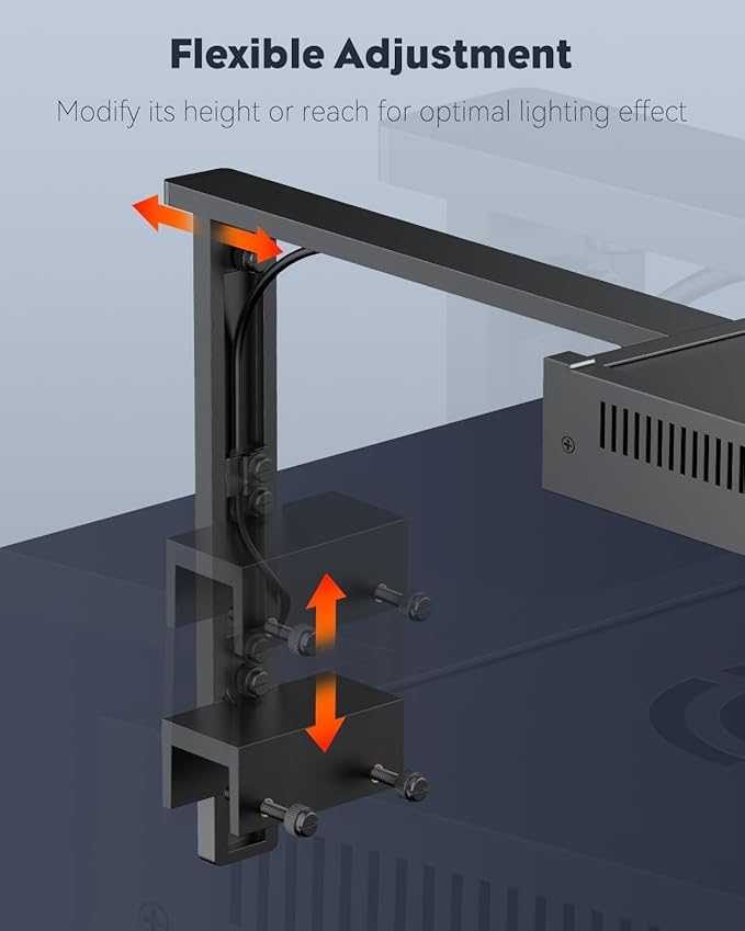 Pawfly 50 W Saltwater Aquarium Light for SPS & LPS Corals, Clip-On Dimmable LED Reef Light with Adjustable Brightness, Day/Night Modes, Timer, Blue RGB Violet UV Lighting for Marine Fish Tanks