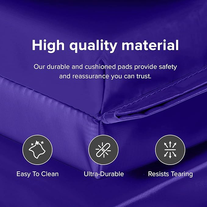 We Sell Mats - 4 ft x 8 ft x 2 in Personal Fitness & Exercise Mat for Home Workout - Lightweight and Folds for Carrying – All Purpose Home Gym Mat – Thick Mat for Yoga, Pilates, Stretches, and Floor Exercises