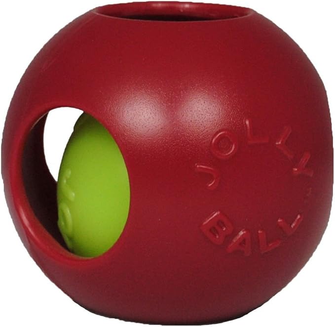 Jolly Pets Teaser Ball Dog Toy, Small/4.5 Inches, Red (1504 RD)