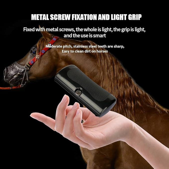 MAXIMILIAN Deshedding Brush for Dogs Cats Horses Undercoat Tool for Large and Small Pets Comb Removes Loose Dirt Hair and Fur Professional Pet Groomer