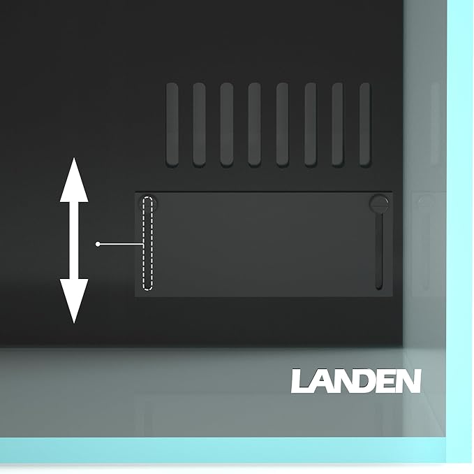 Landen 45P 20 Gallon Ultra Clear All Glass Rimless Low Iron Aquarium Tank with Rear Filtration Chamber(Return Pump Included)for Salt and Fresh Water.17.7''Wx17.7''Dx15.8''H in(45x45x40cm)6mm Thickness