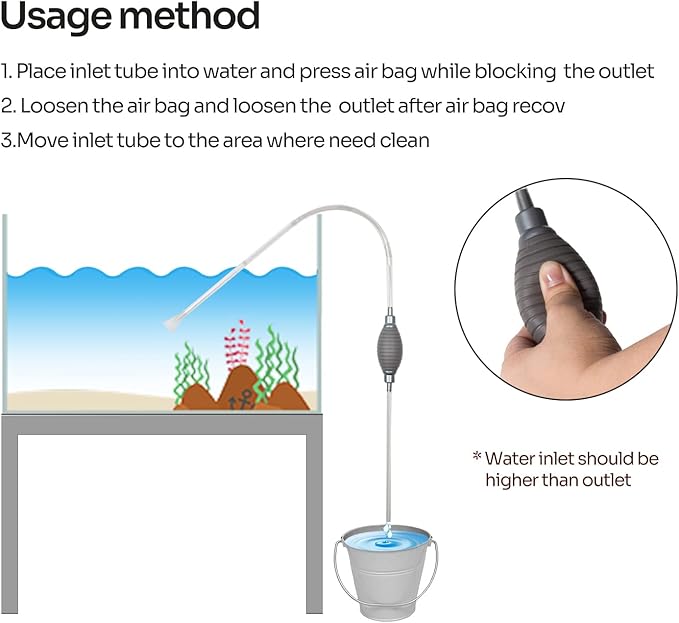 REPTIZOO 15 Gallon Full Glass Reptile Terrarium 12" x 12" x 24" Knock-Down Glass Tank and Siphon Gravel Cleaner Set, Small Habitat for Reptile Chameleon, Tree Frogs, Arboreal Geckos,Lizard