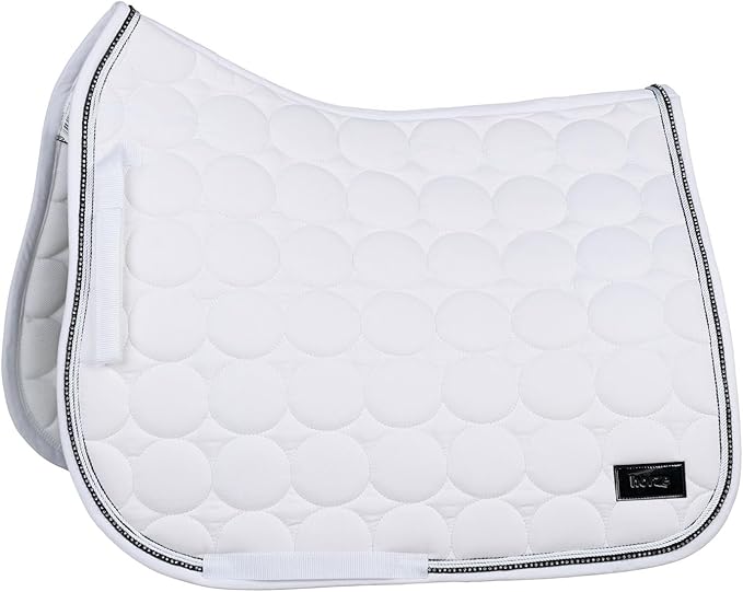 HORZE Marquess Quilted Quick-Dry Dressage Saddle Pad with Crystal Trim