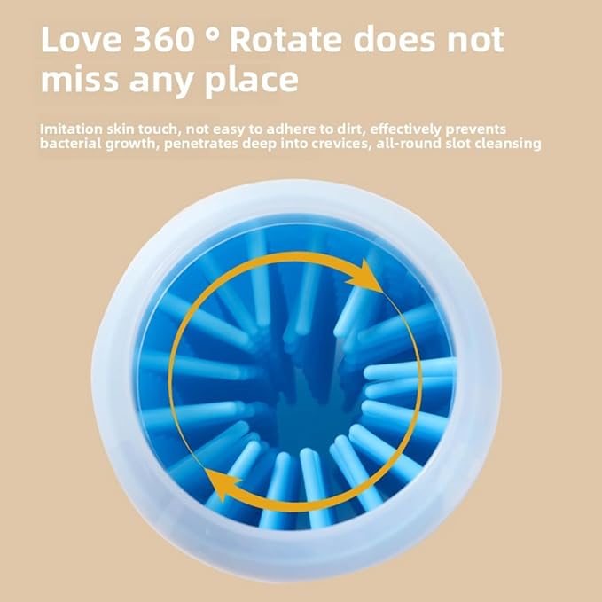 Portable Dog Paw Cleaner Dog Paw Washer Paw Mud Cleaner Pet Foot Cleaner Suitable for Large, Medium and Small Dogs/Cats (Green, Large)