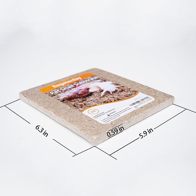 2 Quarts Organic Fiber Substrate for Pet Snail, Ideal Snail Terrarium Accessories for Retains Moisture