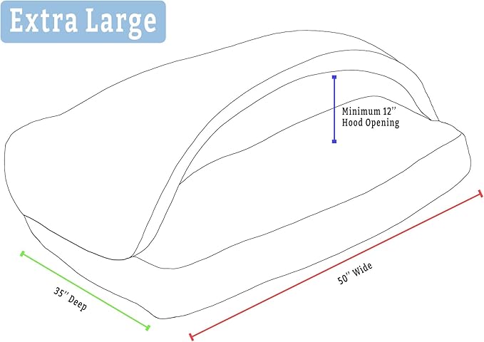 Snoozer Rectangle Cozy Cave Dog Bed - Indoor Dog Bed with Cover Cave, Covered Calming Burrow for Large Sized Pets with Blanket Attached, Enclosed, Washable - XL, Heather Gray