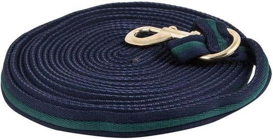 Dura-Tech Cushion Lunge Line for Horses | Stable Use & Horse Training | Horse Lunge Line with Snap | Durable Horse Lead Rope | 30 Foot Length | Replaceable Brass Snap