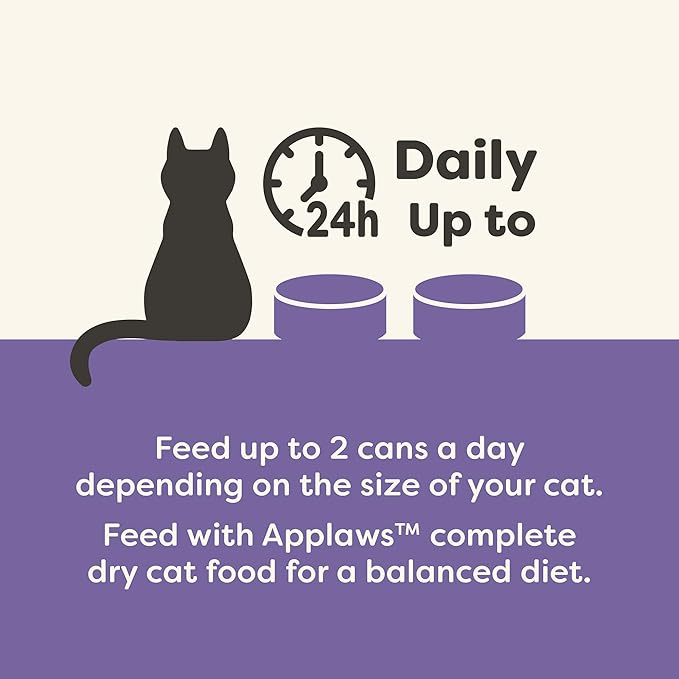 Applaws Natural Wet Cat Food in Gravy, Limited Ingredient Canned Wet Cat Food, Variety Pack, Made with Natural Ingredients, Fish Selection Variety Pack in Gravy (12 x 2.47oz Cans)