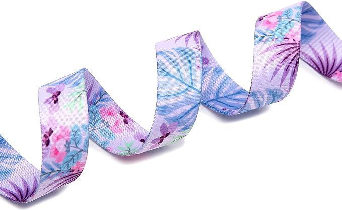 Mercano Adjustable Dog Collar - Special Design Patterns, Soft Nylon Comfortable Durable Pet Collar for Small Medium Large Dogs (S, Floral Purple)