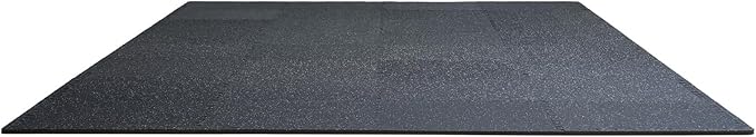 VEVOR 0.56 Inch Thick Gym Floor Mats, 25 Tiles Rubber Top with EVA Foam, 25" x 25" Gym Flooring Workout Mat with 100sq.ft Coverage, Interlocking Puzzle Mats for Home, Garage, Black & White