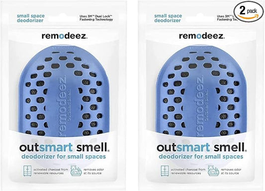 Remodeez Litter Box Deodorizer and Cat Odor Trapper, Made From Natural Renewable Coconut Shell Charcoal, Natural Air Fresheners, Odor Absorber - 2PACK