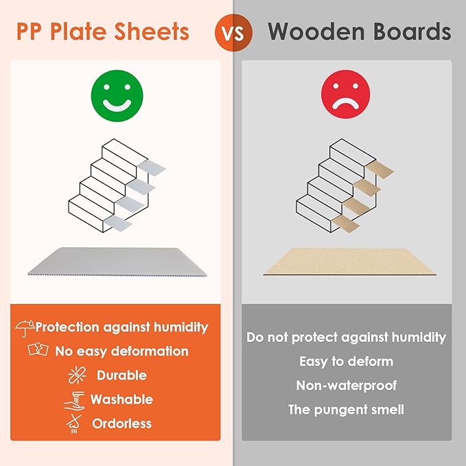 EHEYCIGA Dog Stairs for Bed 20" H, 4-Step Extra Wide Dog Steps for High Bed, Pet Steps for Small Dogs and Cats, Non-Slip Balanced Pet Ramp Indoor, Brown