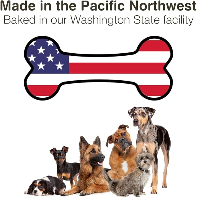 Organic Peanut Butter & Molasses Dog Treats – Healthy, Crunchy, Vegan Biscuits with Whole & Real Ingredients – All Natural & USA‐Baked, 8 Ounce (Pack of 3)