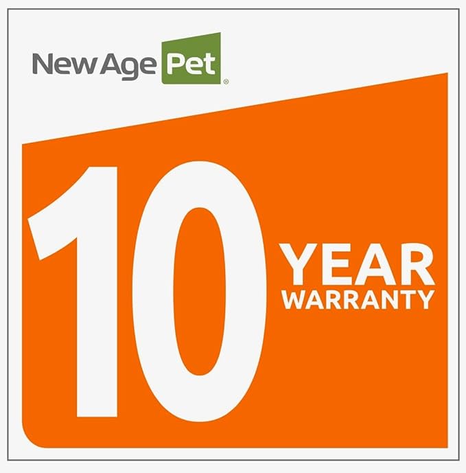 New Age Pet ECOFLEX Dog Crate End Table - Furniture-Style Pet Crate for Crate Trained Dogs - Stainless Steel Tubing & a Latched Closure - 10 Year Manufacturer's Warranty.