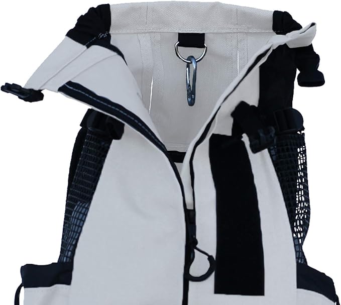 K9 Sport Sack Air 2 - Medium, Light Grey - Ideal for Dogs with 17-19” Back Length - Durable, Breathable Backpack-Style Carrier - Perfect for Walks, Short Hikes & Public Transportation