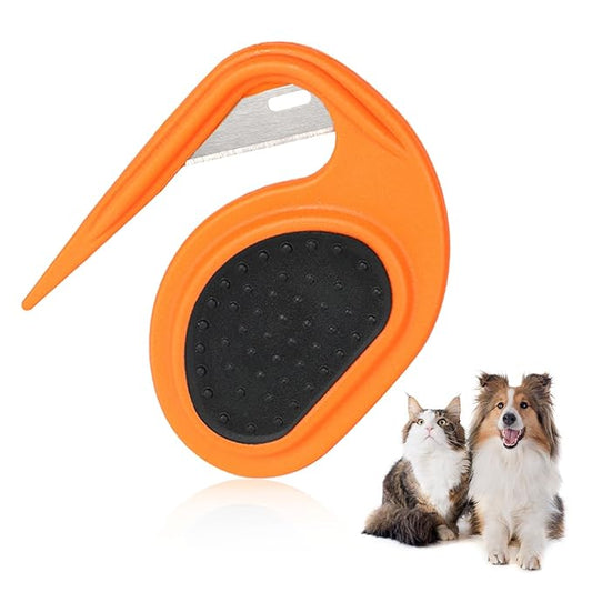 Multifunctional Pet Grooming Tool - Knot Remover and Hair Removal Comb for Cats and Dogs, Tackles Loose Knotted Hair
