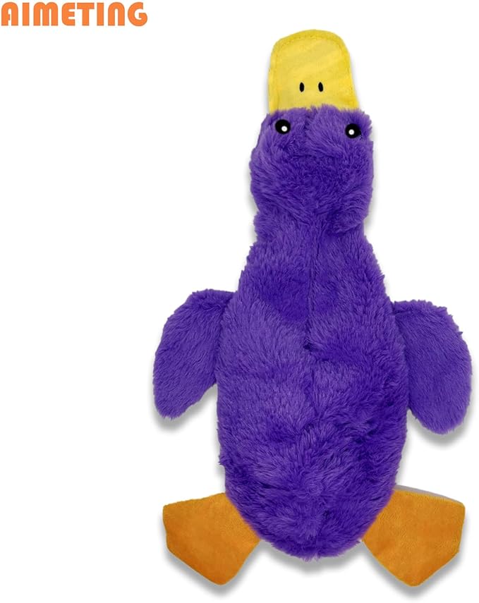 No Stuffing Dog Toys 3 Pack, Squeaky Dog Toys for Large Dogs, Plush Toys for Aggressive Chewers Small Medium Large Breeds, Puppy Chew Toys for Teething (Short Plush)