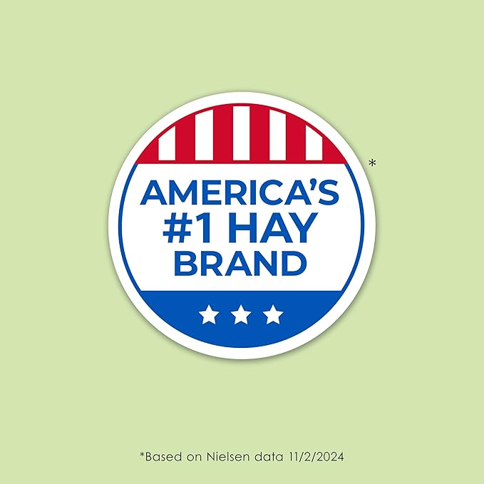 Kaytee Timothy Hay, High Fiber, Grown Specifically for Small Animals, Rabbits, Guinea Pigs, Chinchillas, Ideal Bulk Order for Small Pets, 12 pounds