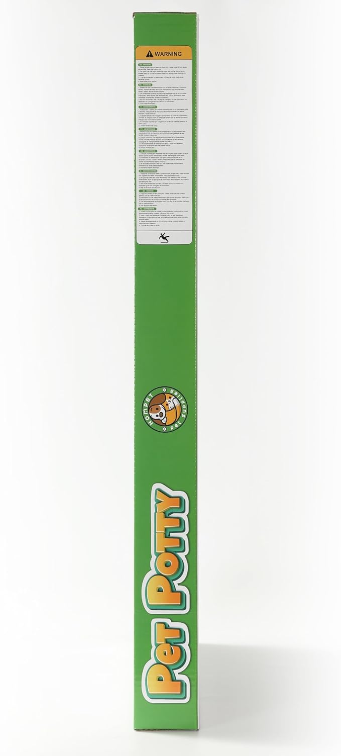 Hompet Dog Grass Pad with Tray Large, Puppy Turf Potty Reusable Training Pads with Pee Baffle, Artificial Grass Patch for Indoor and Outdoor Use, Ideal for Small and Medium Dogs (30"×20")