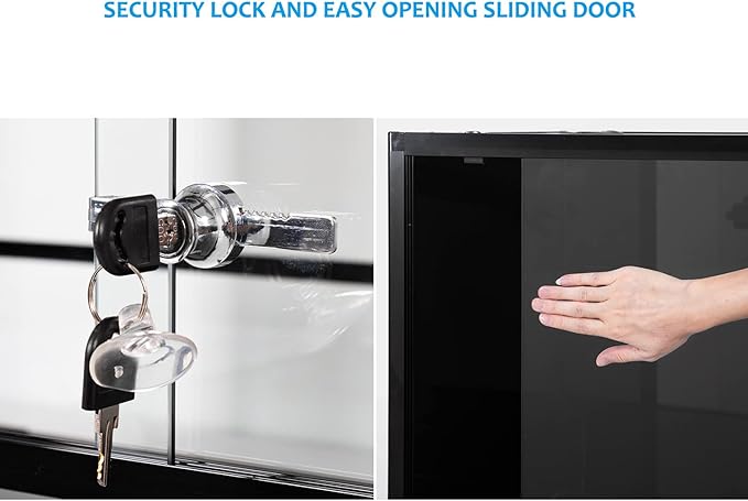 REPTIZOO Large 120 Gallon Reptile Terrarium, Reptile Tank 48" x 24" x 24" Black-Tinted Eco-Terrarium