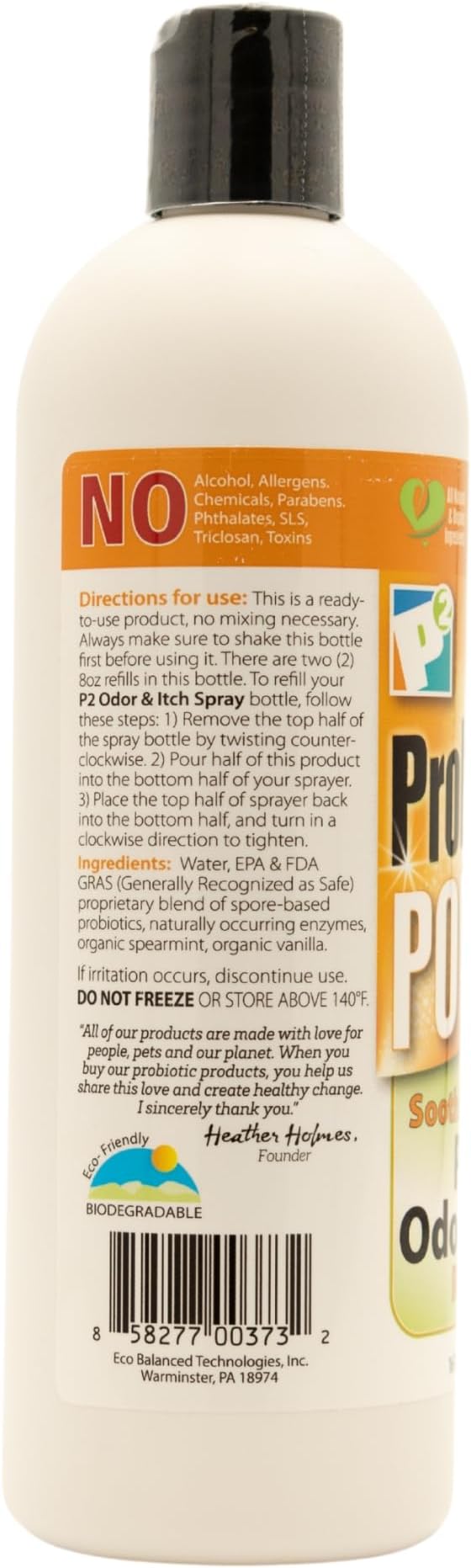 Pet Odor & Itch Refill – Dog, Cat, Puppy, Kitten Grooming Spray, Deodorizer, Litter Box Freshener, Hot Spot Spray, Coat, Bedding, Kennel, Carrier, Travel – 16 oz
