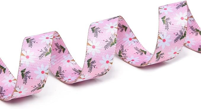 Mercano Adjustable Dog Collar - Special Design Patterns, Soft Nylon Comfortable Durable Pet Collar for Small Medium Large Dogs (S, Pink White Flower)