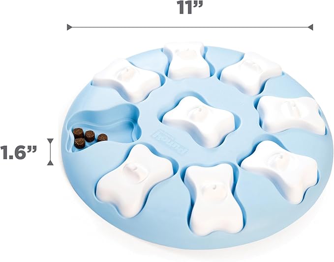 Outward Hound by Nina Ottosson Puppy Smart Treat Puzzle Enrichment Toy, Level 1 Beginner, Blue