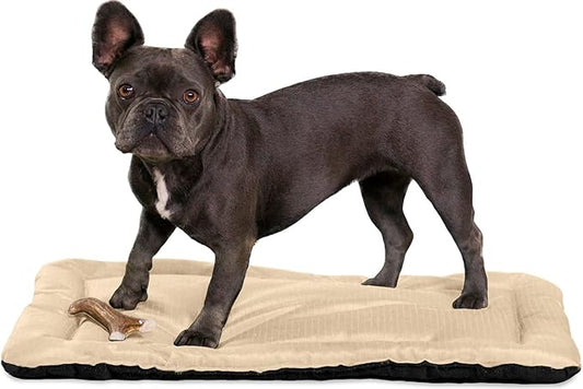 K9 Ballistics Tough Ripstop Dog Crate Pad - Durable & Machine Washable with Non-Skid Bottom and 120-Day Warranty, Fits 30" Wire Crates - Small, Sandstone