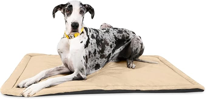 K9 Ballistics Tough Ripstop Dog Crate Pad - Durable & Machine Washable with Non-Skid Bottom and 120-Day Warranty, Fits 54" Wire Crates - XX-Large, Sandstone