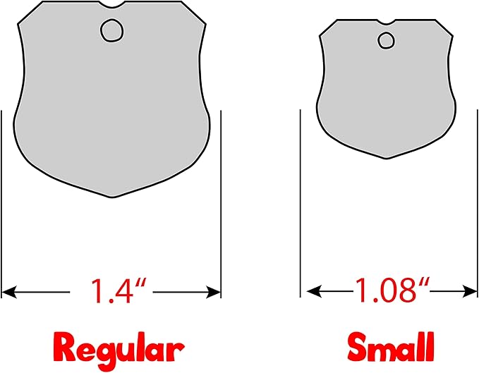 Personalized Dog Tag with 5 Lines of Custom Deep Engraved Durable Stainless Steel Pet ID Name Tag Designer Regular Size Badge