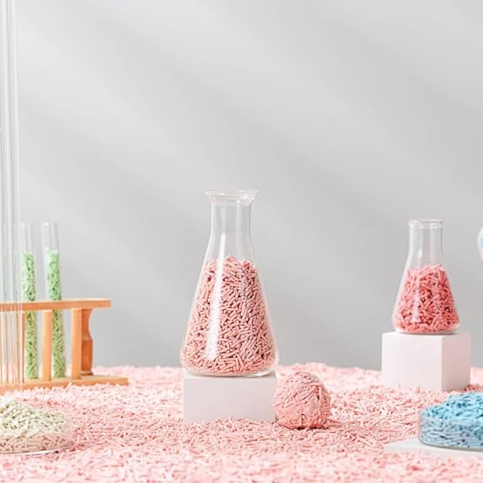 Tofu Cat Litter Natural Clumping Tofu Cat Litter, Fast Clumping and Easily Scoop-able 5.5lb/88oz 5 Scents - Ocean Fresh, 4 Pack