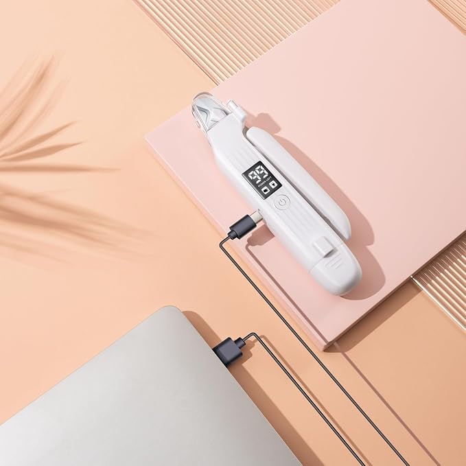 Pet Nail Grinder for Dogs and Cats - 2in1 Dog&Cat Nail Trimmers Super Quiet and Low Vibration Electric Dog Nail Grinder- LED Display Dog Nail Clippers for Large Medium Small Dogs Cats Dog Nail File