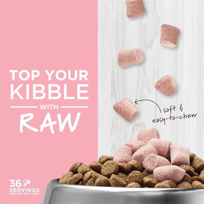 Instinct Raw Boost Mixers, Freeze Dried Cat Food Toppers with Functional Ingredients, Grain Free, Real Chicken - Skin & Coat Health, 5.5 oz Bag