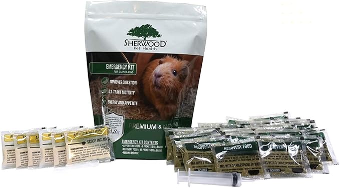 Pet Guinea Pig Emergency Kit with Timothy Recovery Food (Large Emergency Kit)