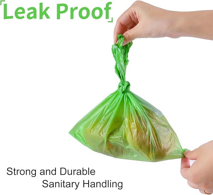 ECO-CLEAN 360 Count Dog Poop Bags with Dispenser, Leak-Proof, Unscented, 0.2 Ltr Capacity, Indoor/Outdoor Use