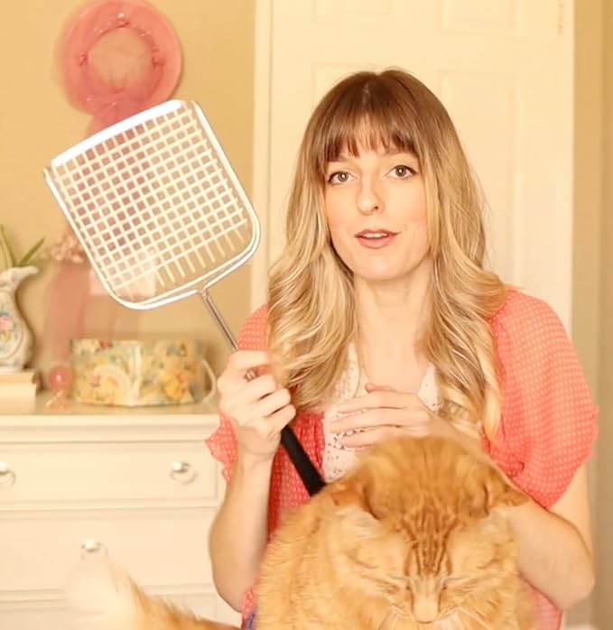 Sand Dipper Cat Poop Scooper & Chicken Poop Scooper - Rugged Big 6" Square Stainless Steel Long Handle for Home Kitty Litter Scoop & Farm Chicken Coop Scooper (Mid-Adjustable)