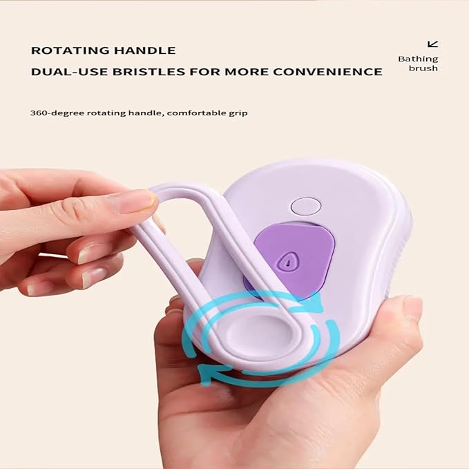 4 in 1 Cat Steam Brush Rechargeable pet spray comb Steam Brush for Cats and Dogs, Massage, Cleaning, Shedding & Combing Multifunctional Hair Removal Anti Static Grooming Tool for home (Purple)