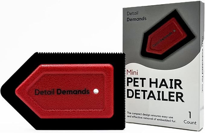 Mini Pet Hair Remover | Dog Hair Remover for Car Carpet & Car Cleaning Supplies, Cat Hair Remover for Furniture, Reusable Carpet Brush and Lint Remover, Pet Hair Removal Tool