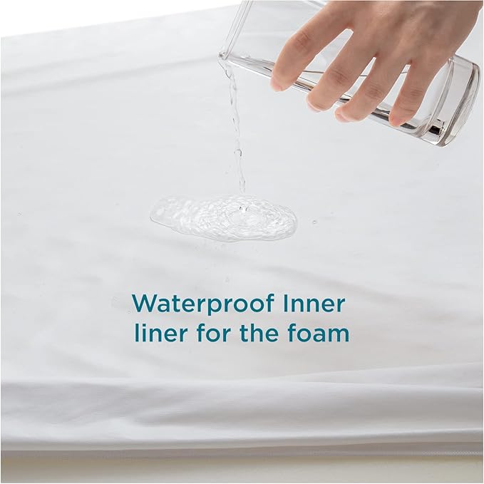 Bedsure Orthopedic Dog Bed Medium Size Dogs - Washable Medium Dog Cat Bed Waterproof, Comfort Pet Couch Sofa with Washable Removable Cover, Pets Bed with Nonskid Bottom, Hazel, 28"