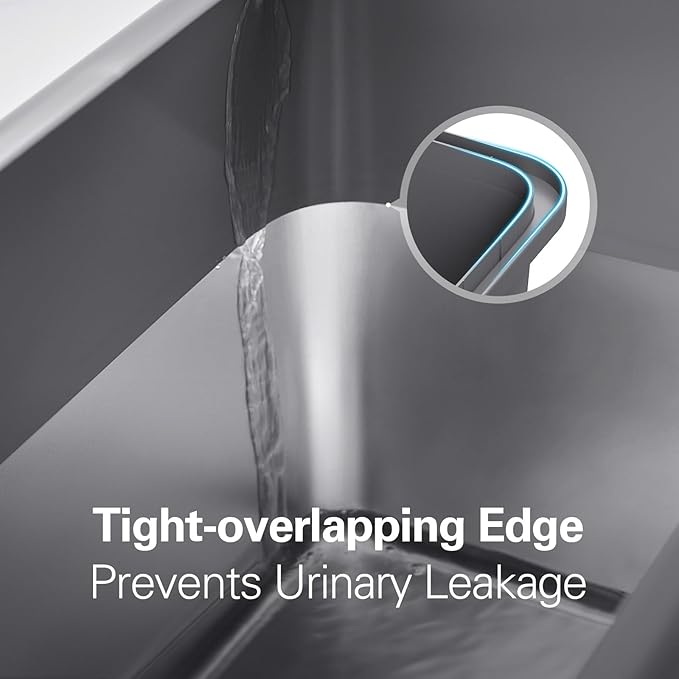 Zarler XXL Stainless Steel Litter Box, Extra Large Cat Litter Boxes 27.8" L x 20" W x 12.9" H, Jumbo Metal Litter Box with Lid for Multiple Cats, High Sided, Non-Sticky, Anti-Urine Leakage (Black)