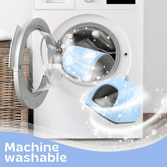 Guinea Pig Hideout and Tunnel Set, Soft Plush Bed & Play Tunnel for Guinea Pigs, Rabbits, Ferrets, Small Animals - Washable Accessories for Resting, Hiding, Exercising