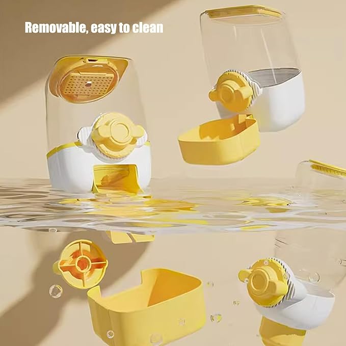 Pet Hanging Automatic Feeders Drinking Bowls，Gravity Rabbit Feeder and Water Set，Cage Cat Food Bowl Feeding Station for Puppy Kitten Chinchilla Hedgehog Guinea Pig Ferret (Green-Food)