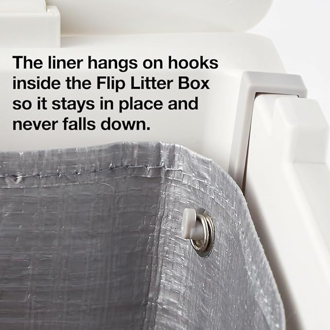 Modkat® Flip Litter Box, Front-Entry, Full Height Seamless Base, Reusable Litter Liner, Sifting Litter Scoop, 2X Bamboo Charcoal Filters