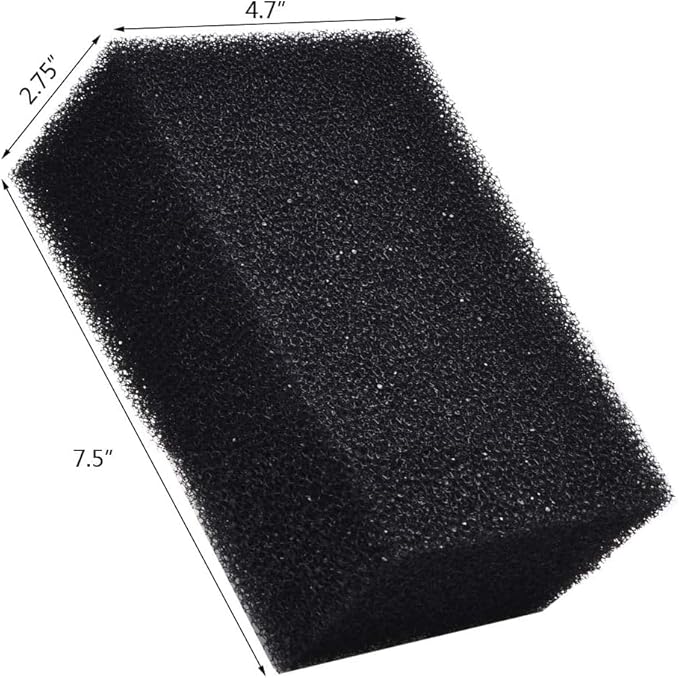 ALEGI Filter Foam Sponges, Bio Sponge Filter Media Pad, Cut-to-Size Foam for Aquarium Fish Tank (7.5" x 4.7" x 2.75")